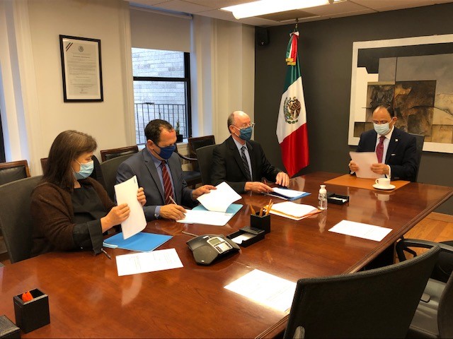SIGNING CEREMONY AT MEXICAN CONSULATE